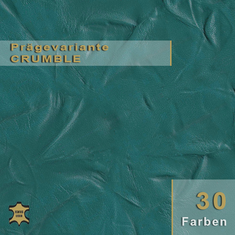 Design-Leder | Faltenoptik (Lederprägung Crumble)