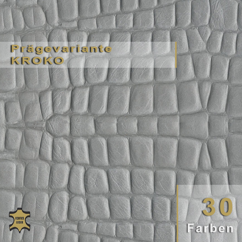 Design-Leder | Krokodiloptik (Lederprägung Kroko) Design-Leder | Krokodiloptik (Lederprägung Kroko)