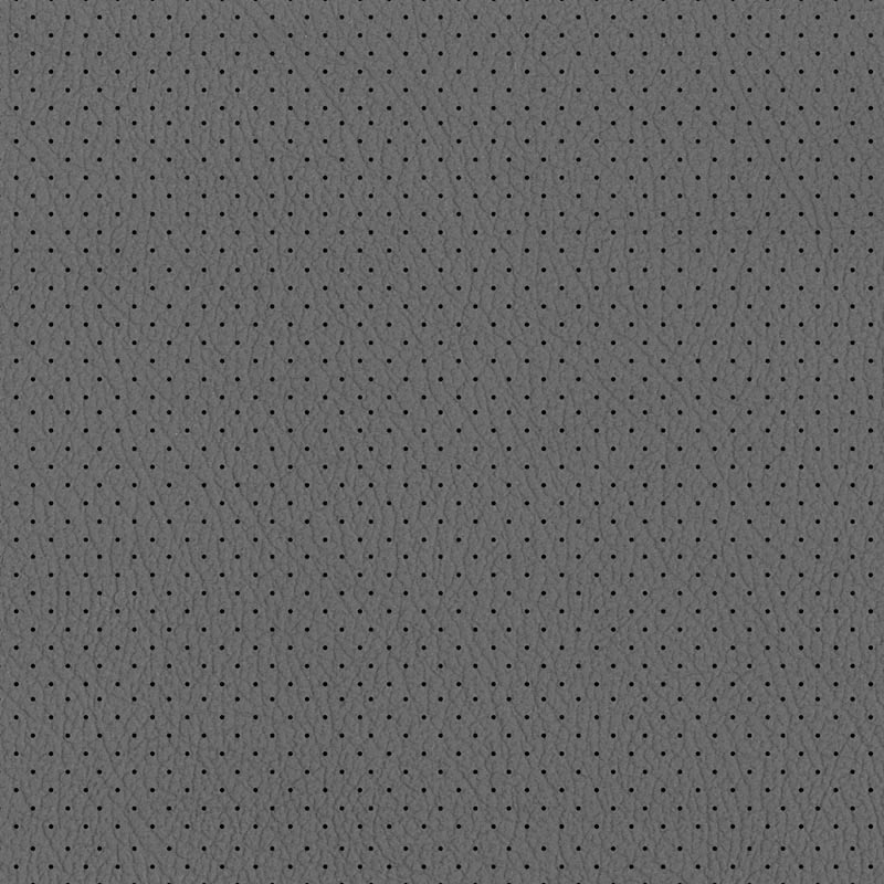  Perforiertes Autoleder | Oldtimerleder dunkelgrau