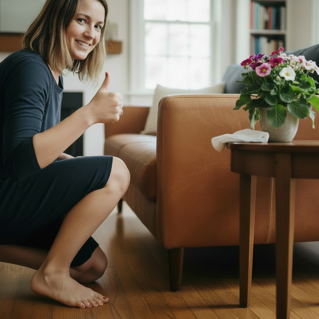 Vegetabiles Leder Nachher – Perfektes Ergebnis auf pflanzlich gegerbtem Leder. Sicher geschütztes und natürlich gepflegtes Pflanzenleder nach der Anwendung des vegetabilen KERALUX Leder-Sets.