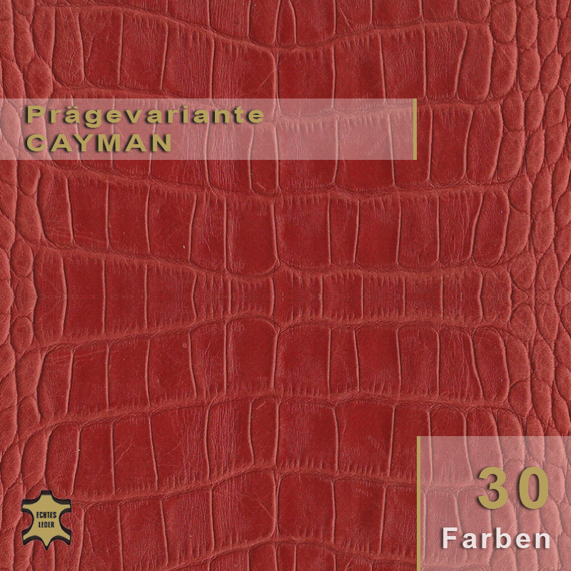Design-Leder | Cayman/Kroko-Optik (Lederprägung Cayman) Design-Leder | Cayman/Kroko-Optik (Lederprägung Cayman)