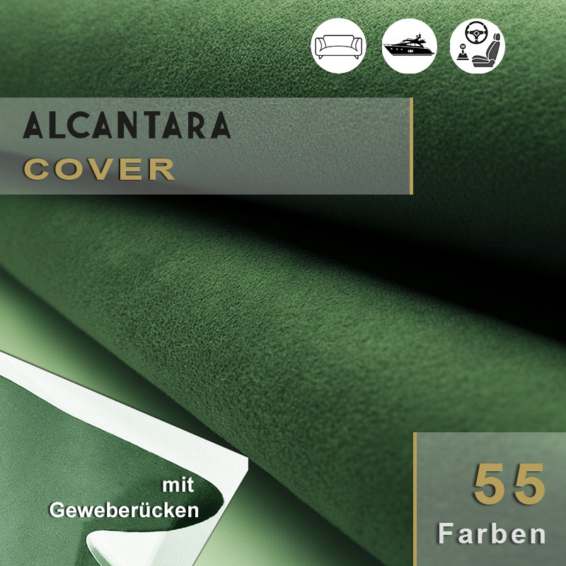 Alcantara Cover – Unverstärktes Mikrofaser-Textil für maximale Belüftung. Atmungsaktive Alcantara Cover Textilien ohne Trägermaterial für komfortable Sitzbezüge und individuelle Wageninnenausstattungen in Premium-Qualität.