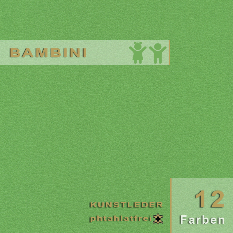 Bambini Lederimitat – Geprüfte Sicherheit für Kinderzimmer und Spielbereiche. Schadstofffreies Lederimitat Bambini ohne Phthalate für kindergerechte Möbel und sichere Spielelemente in geprüfter Qualität auswählen.