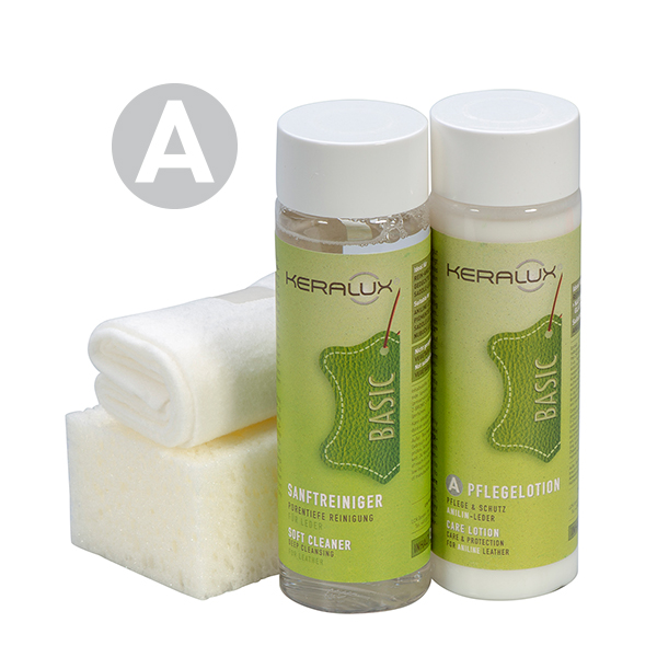 KERALUX® Lederpflege Set A | Anilin-Leder KERALUX® Lederpflege Set A | Anilin-Leder
