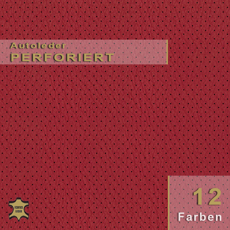 Perforiertes Autoleder und Oldtimerleder