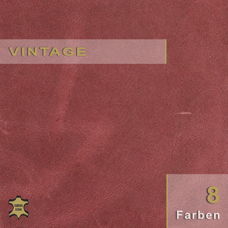 Vintage Leder – Shabby-Chic für charaktervolle Polsterungen. Leder im zeitlosen Vintage-Stil für kreative Shabby-Chic-Projekte und die stilvolle Erneuerung alter Möbelklassiker.