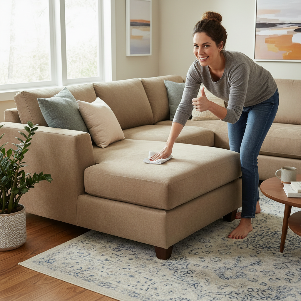 Rauleder Nachher – Wiederhergestellte Samt-Optik nach der Reinigung. Wieder samtiges und mattes Wildleder nach der fachmännischen Behandlung mit der KERALUX Nubuk-Pflege.